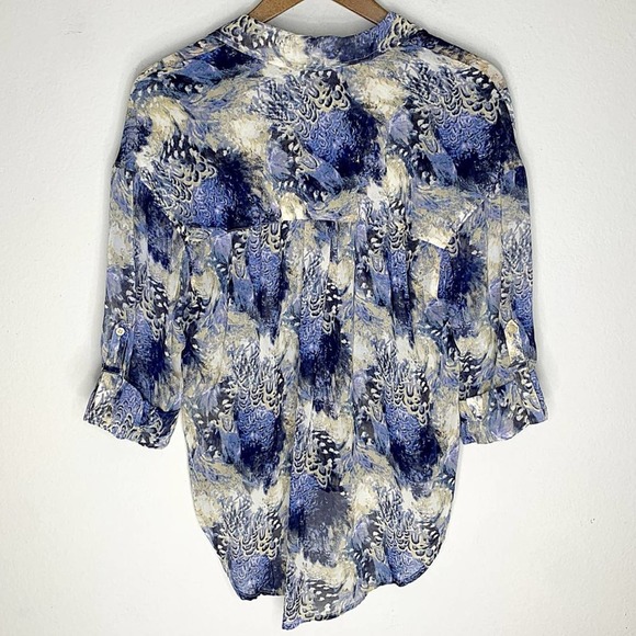 Free People Easy Rider Sheer Chiffon Button Down - Picture 7 of 10